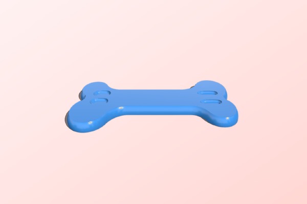 Simpson Santa's little helper Bone Stand | 3d print model