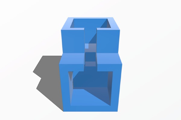 MakerBeam2D Corner With Cutouts | 3d print model