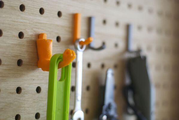 Hooks for pegboard(8mm hole, 30mm spacing) | 3d print model