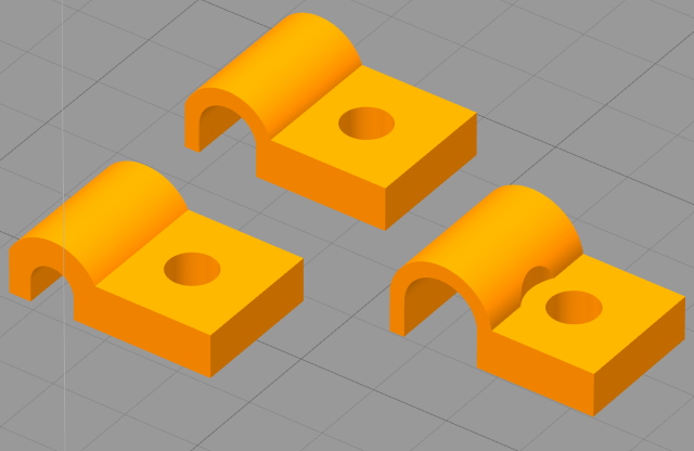 Cable clips for 10 x 10 system