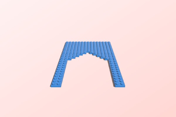 Lego Baseplate Train Opening | 3d print model