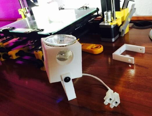 Led Lamp holder GU10 with support | 3d print model