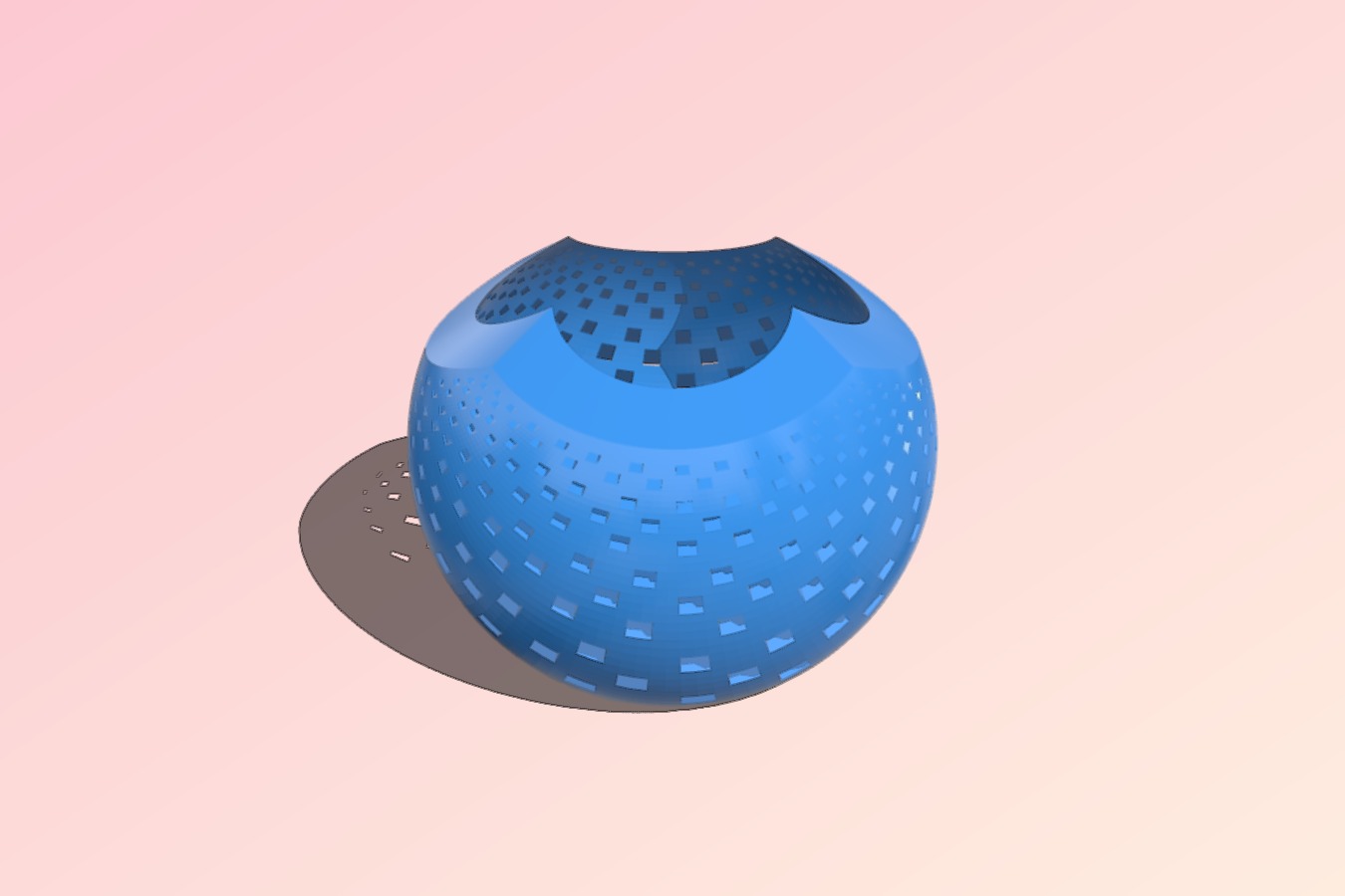Customizable stereographic projection flat