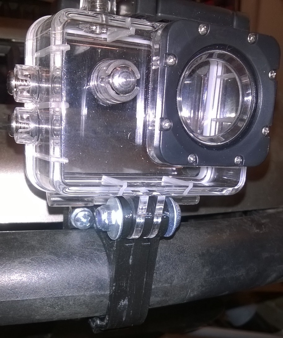 Polaris Edge Touring front bumper mount for SJ4000 camera