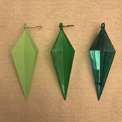 Vintage (early 1970's) Icicle Christmas Tree Ornament | 3d print model