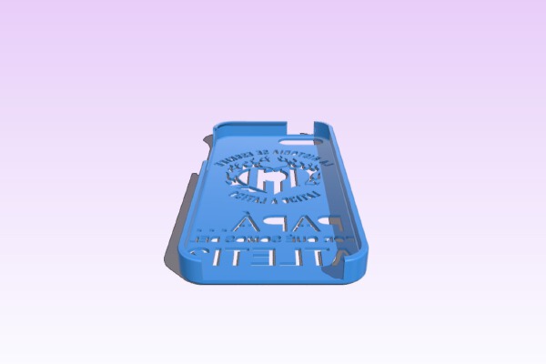 IPHONE 5 CASE ATLETICO MADRID FAN 1MM THIN | 3d print model