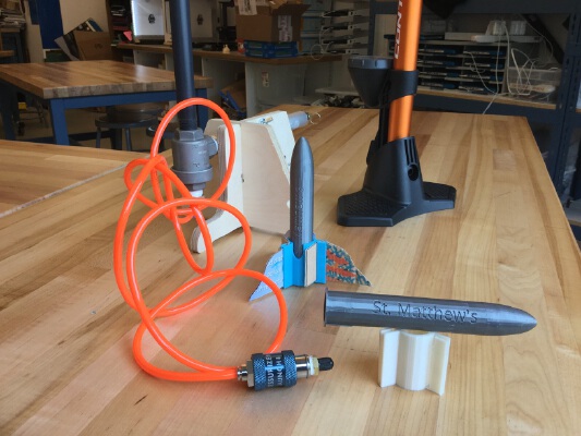 Air Rocket with Fin Collar | 3d print model