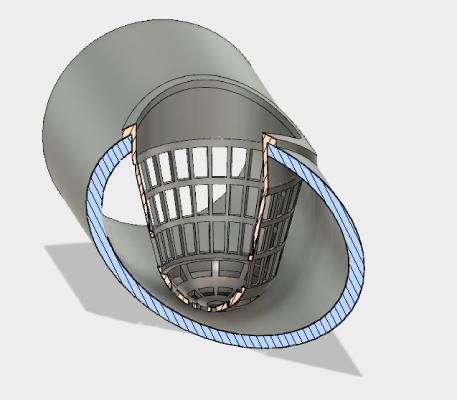 3.5inch Hydroponics Net Cup for 4inch PVC Pipe | 3d print model