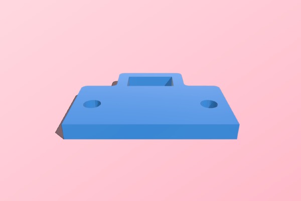 Sliding Bolt Receiver Side Mount | 3d print model