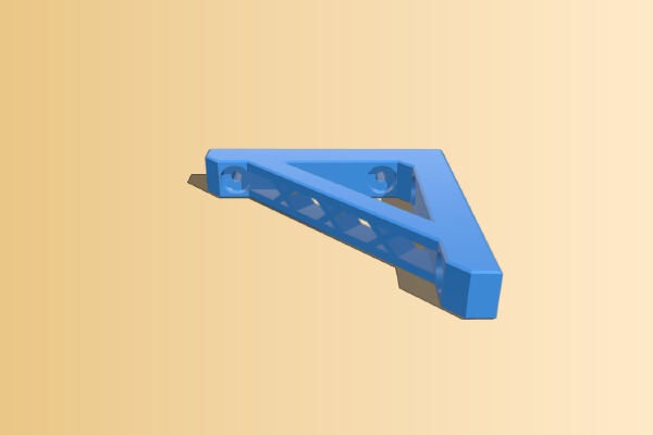 Right Angle Brace for V-Slot Bear Upgrade - Helper tool | 3d print model