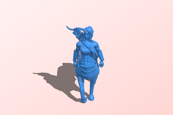 Centaur female lancer | 3d print model