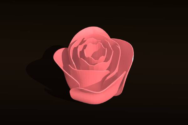 Printable Rose Flower | 3d print model