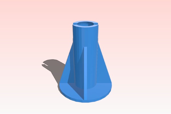 Castor wheel with support | 3d print model
