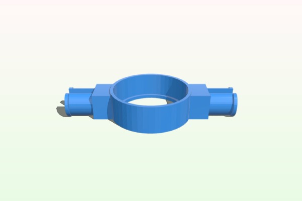 gyro fidget spinner - tiny minimal inline _ expandable _ modular _ chainable | 3d print model