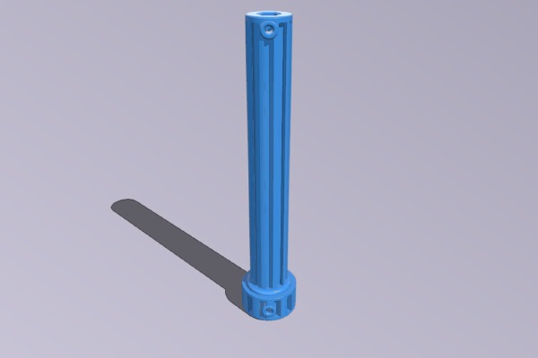Adapter 1_2 square to 1_4 hex bit  125mm | 3d print model
