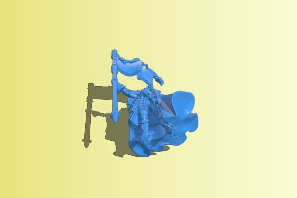 Line soldier female officer | 3d print model