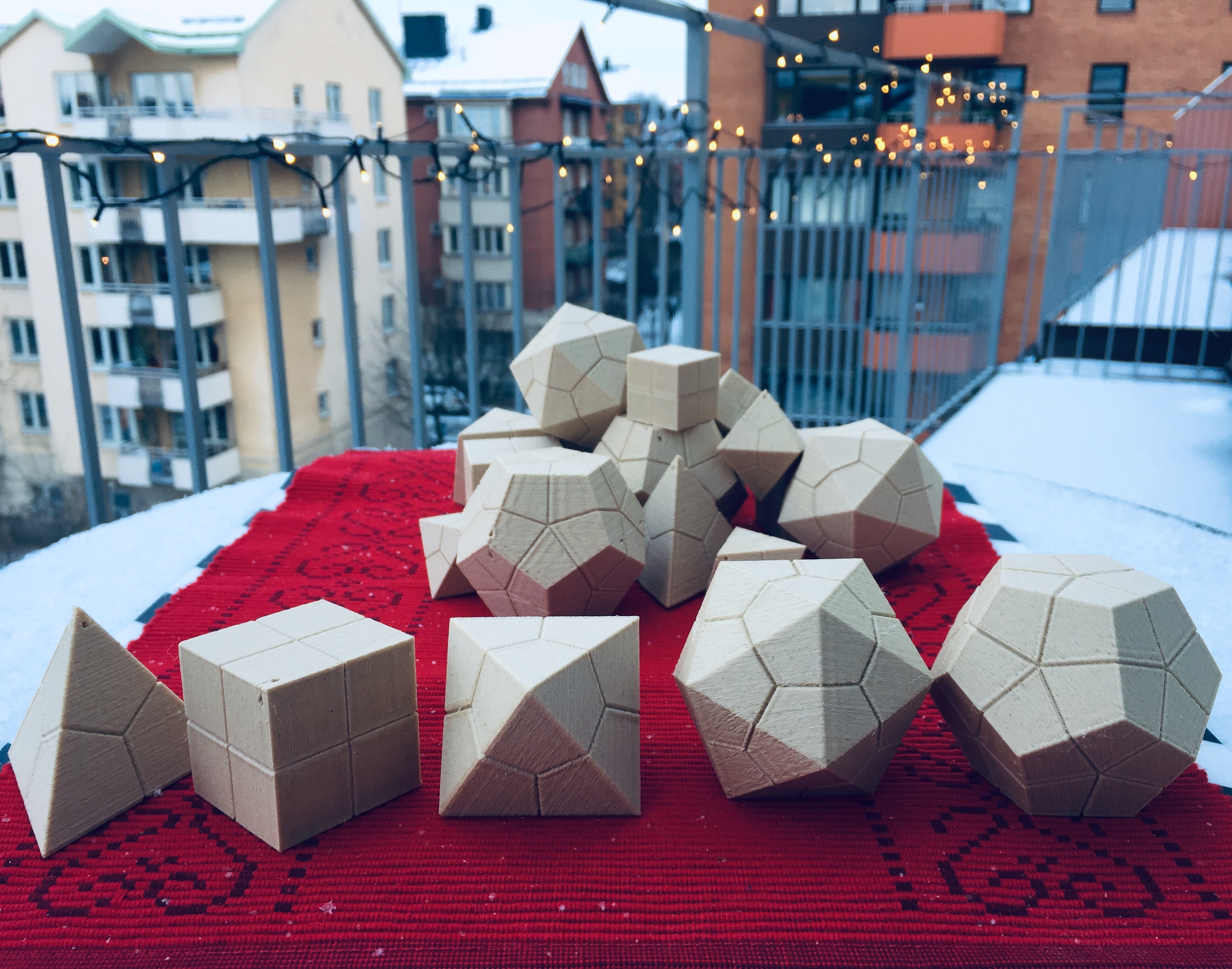 Platonic solids (Christmas Edition)