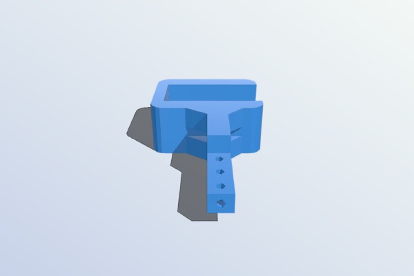 Clamp for on plank with rod underneath | 3d print model