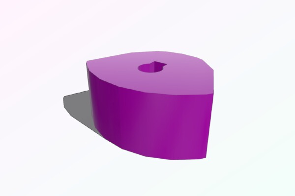 Toilet Flush Button "pipi" Part | 3d print model