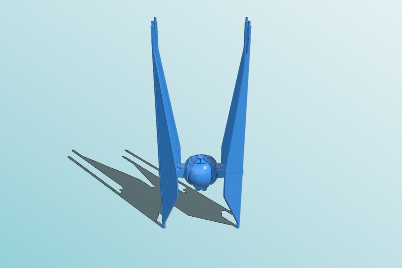 Star Wars IX Tie Interceptor v.small