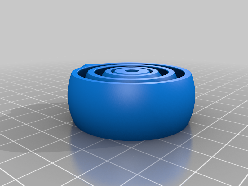 Gyroscopic relaxing keyring (with no keyring and dual color single extruder)