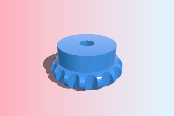 Solid Thumbnut | 3d print model