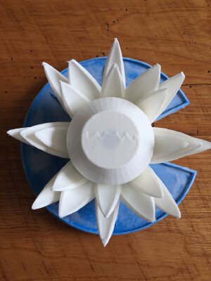 Ultrasonic Bug Repelling Floating Waterlily - #MakeItFloat | 3d print model