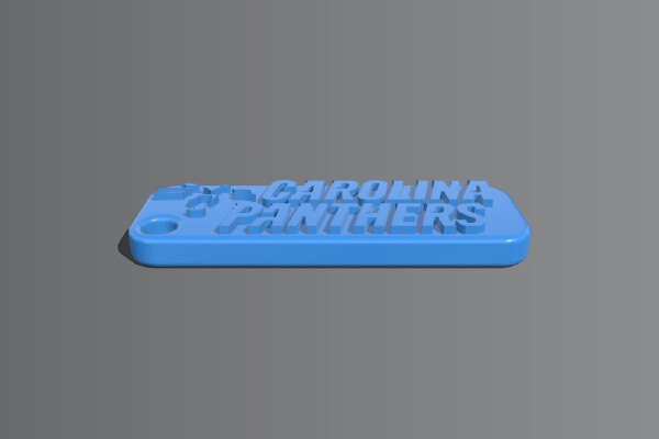 Carolina Panthers Keychain | 3d print model