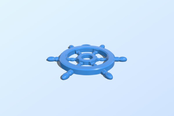 Steering-Wheel keychain | 3d print model