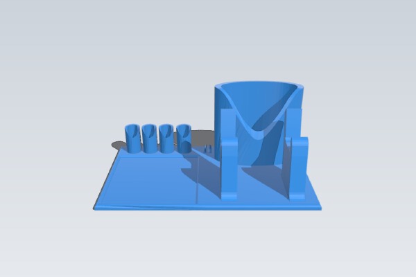Desktop Organizer | Pen Holder | Phone Dock | 3d print model