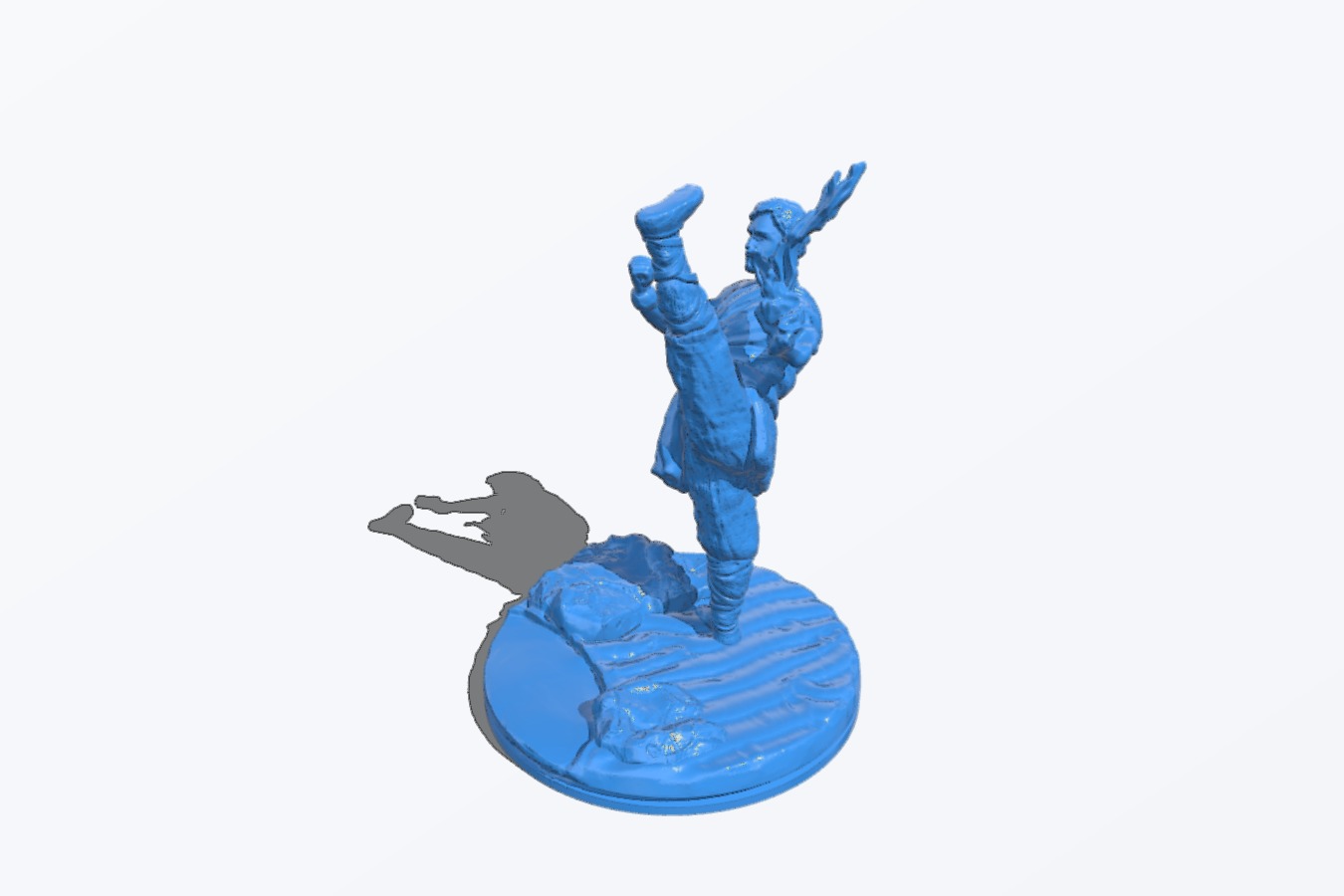 Human Monk with water hand