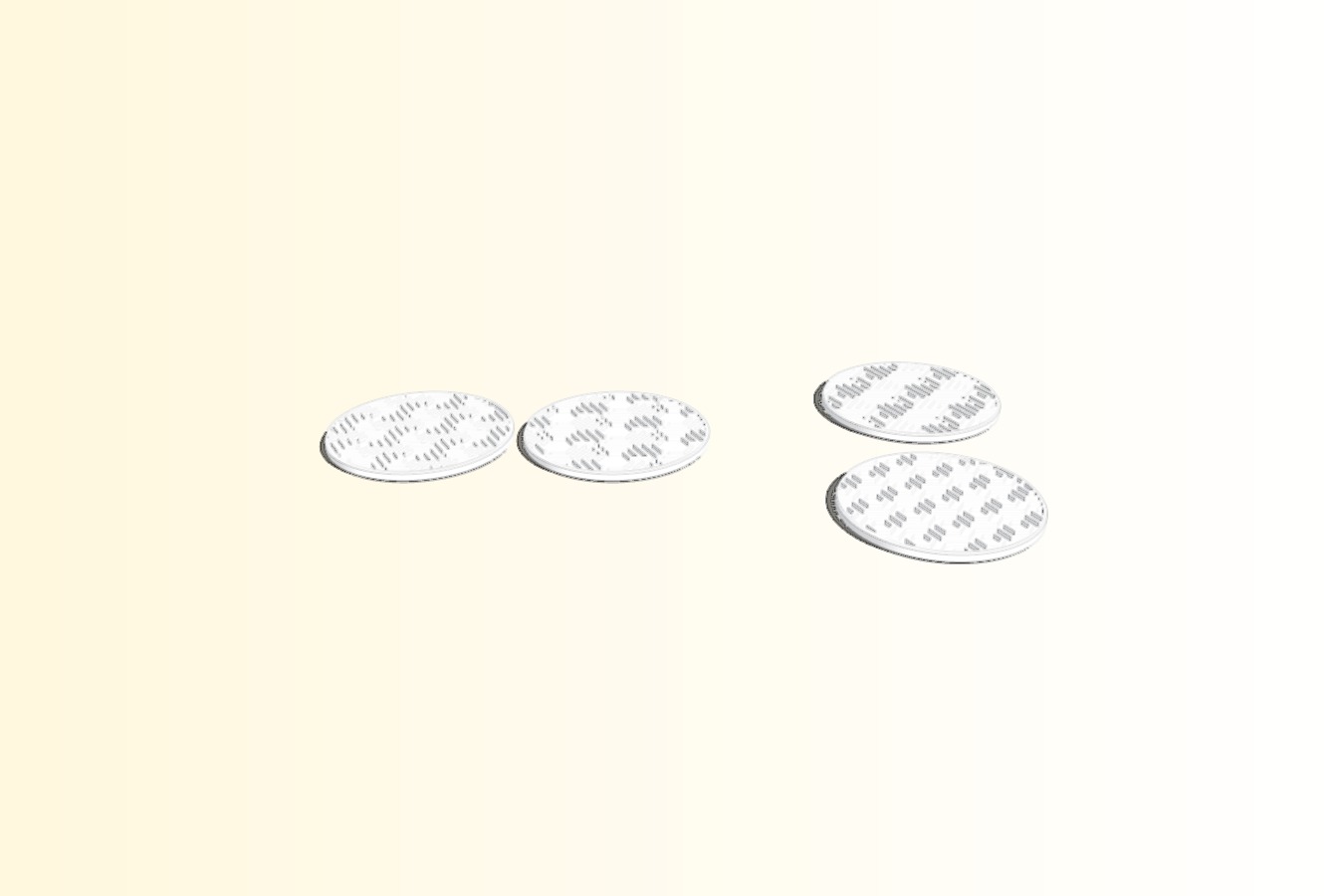 Hex Pattern Coasters With Drip Ring