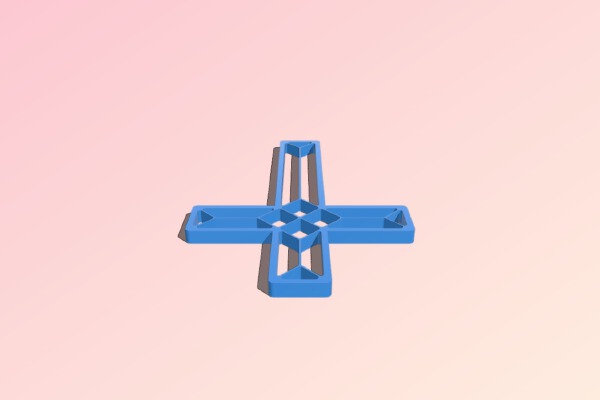 Customizable Origami Cross | 3d print model