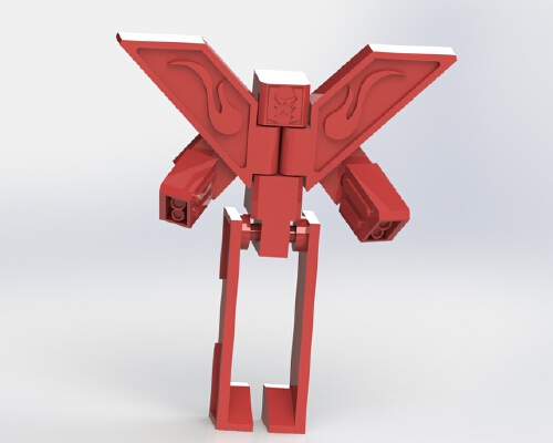Alphabet Robot - K ver.2.0 | 3d print model