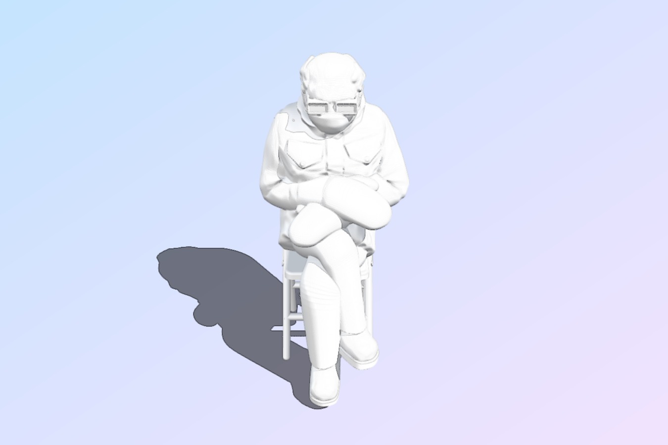 Remix of Fisk400's Bernie with Chair Added