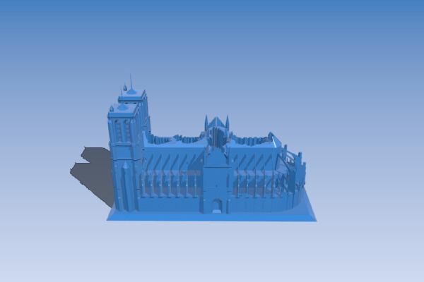 notre dame more like notre flame | 3d print model