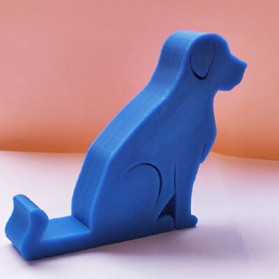 Cat and Dog phone stand, wider gap, shorter tail | 3d print model