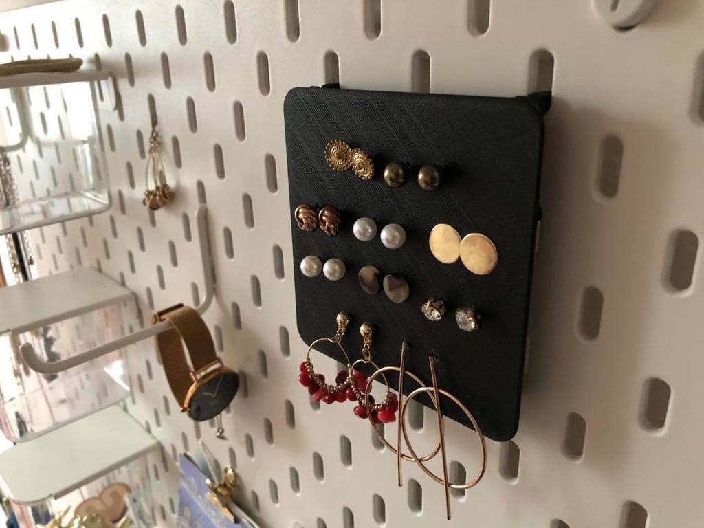 IKEA SKADIS earring holder _ organizer