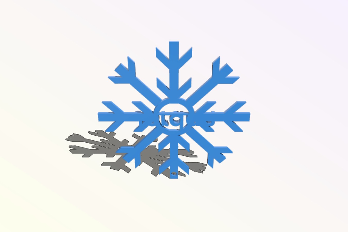Custom Name Snow Flake Ordainment