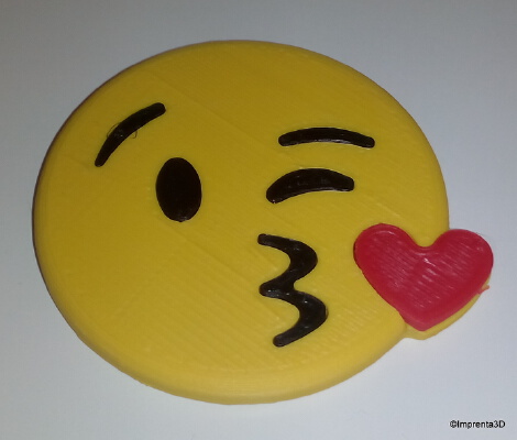 WhatsApp Kiss | 3d print model