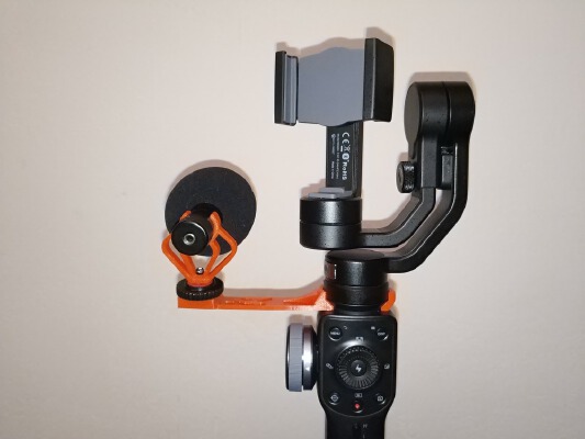 Zhiyun Smooth 4 Microphone _ Light mount | 3d print model