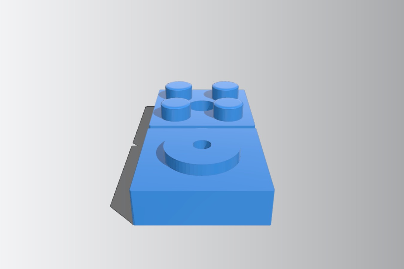 Duplo compatible turn brick