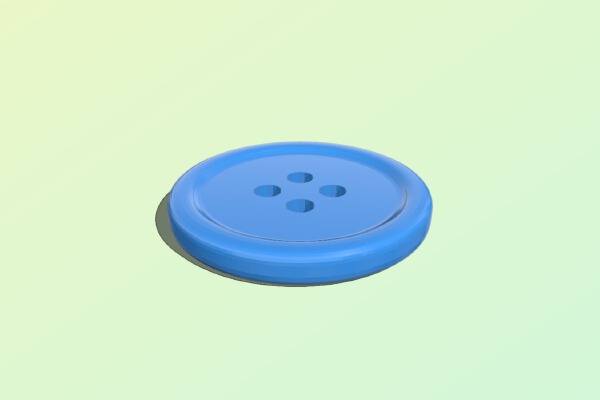 Customizable Smooth Button | 3d print model