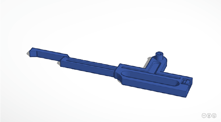 Nerf Stryfe elongated pusher | 3d print model