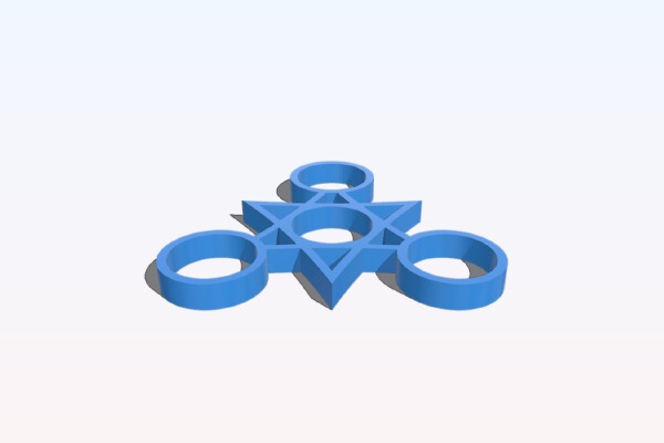 Fidget Spinner - Wingnut2k #4 | 3d print model