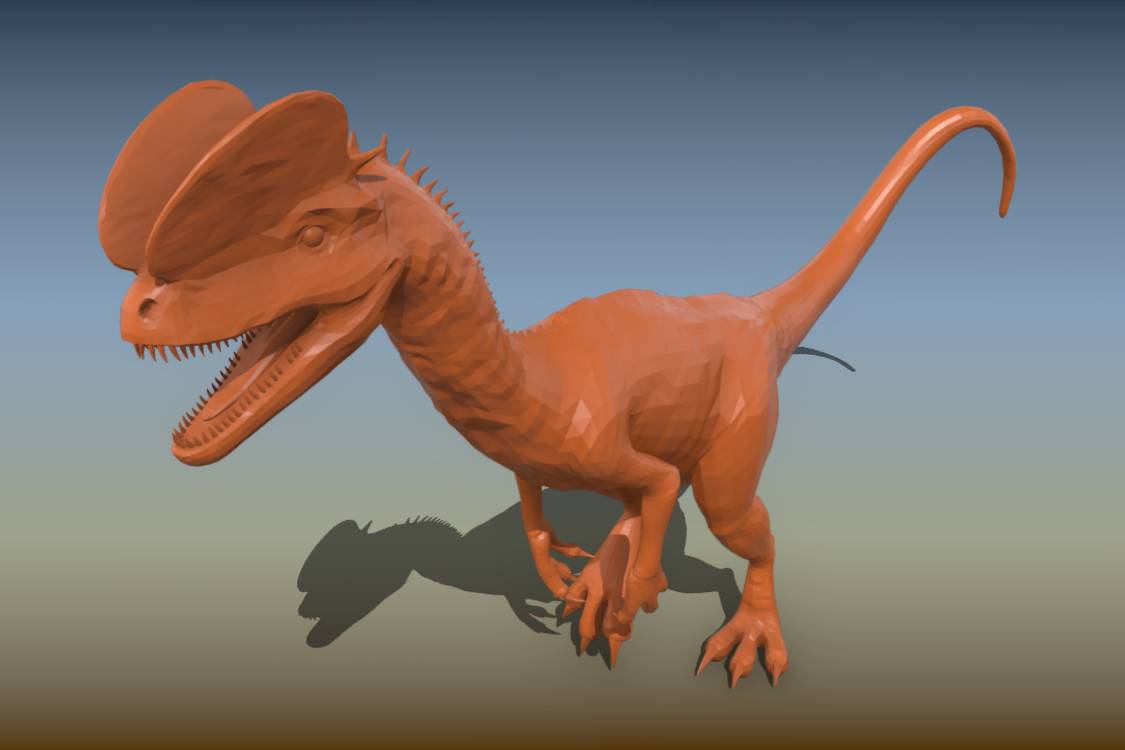Diplophaurus Dinosaur 3d print