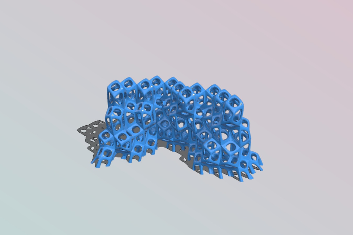Twist Rhombic Dodecahedron Megastructure Twisted and Artisaned