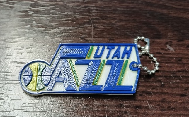 Utah Jazz Logo keychain | 3d print model