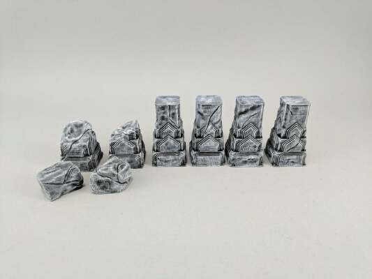 28mm Carved Stone Pillar | 3d print model