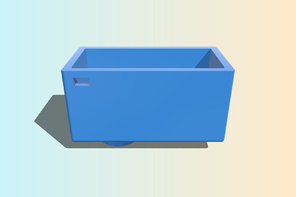 chalk vacum cleaner shell | 3d print model